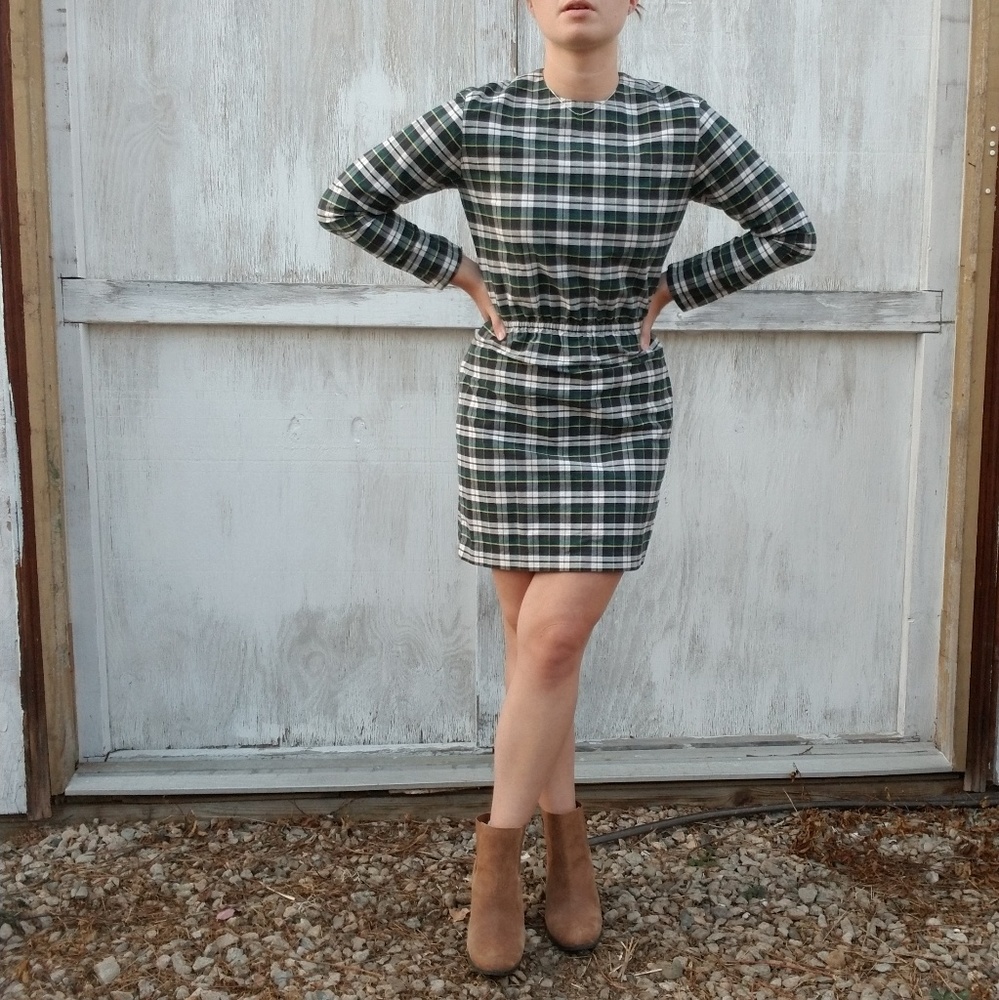 Vintage 90s Plaid Dress